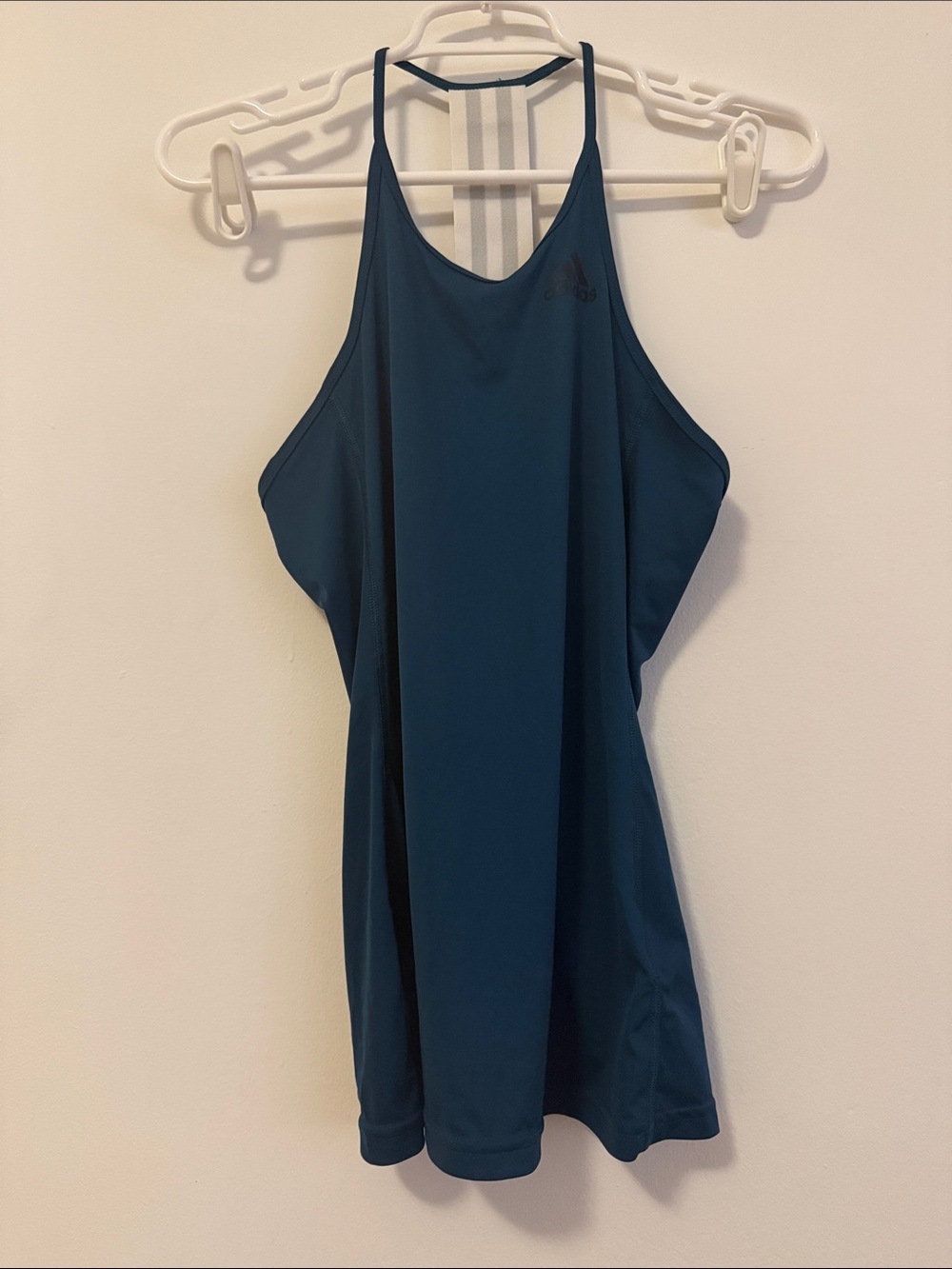 adidas Women's Teal High-Neck Racerback Tank